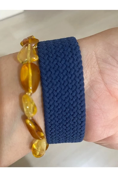 Pazariz Apple Watch Uyumlu42/44/45/49 Mm 6 7 8 Se Esnek Örgü Kordon - Resim 2