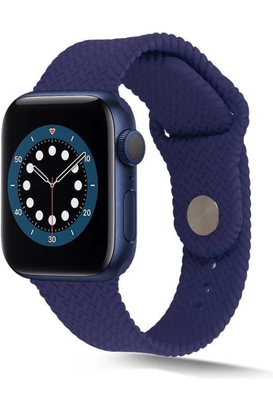 Pazariz Apple Watch Uyumlu42mm 44mm 45mm 49mm 1/2/3/4/5/6/se/7/8/ultra Kordon Silikon Örgü Kordon ürün görseli 1