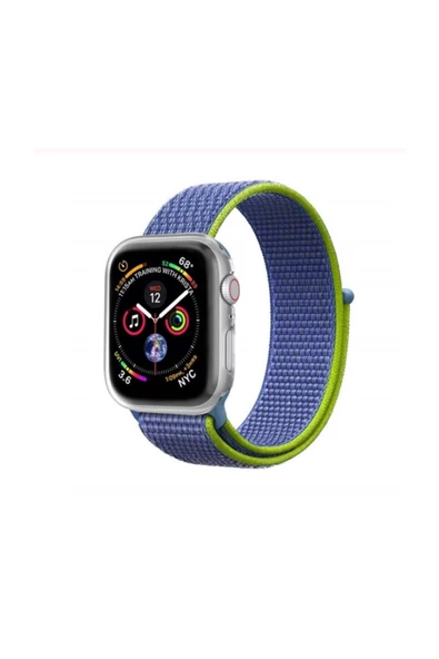 Pazariz Apple Watch Uyumlu38 Mm Için Kumaş Desenli Kordon ürün görseli 1