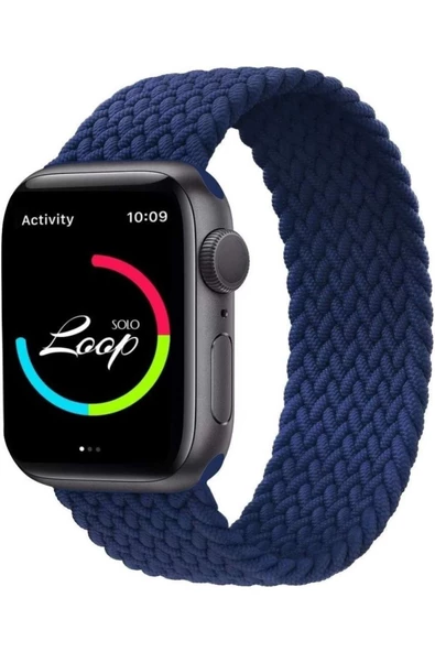 Pazariz Apple Watch Uyumlu42mm 44mm 45mm 49mm 1/2/3/4/5/6/se/7/8/ultra Kordon Örgü K ürün görseli 1