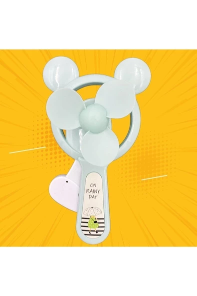 Pazariz El Fanı Manuel Basmalı Taşınabilir Mini Fan Soğutucu Vantilatör - Resim 2