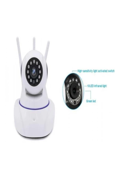 Pazariz Ks-515 Ip Kamera Gece Görüşlü Güvenlik Kamerası - 2