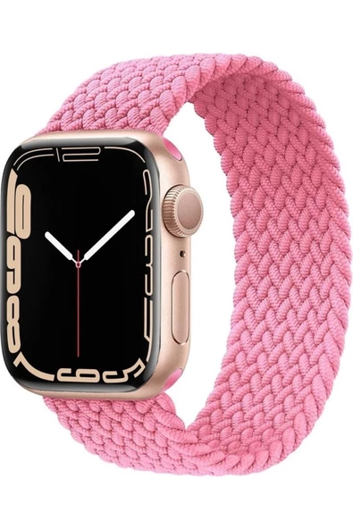 Pazariz Apple Watch Uyumlu42mm 44mm 45mm 49mm 1/2/3/4/5/6/se/7/8/ultra Kordon Örgü K ürün görseli 1