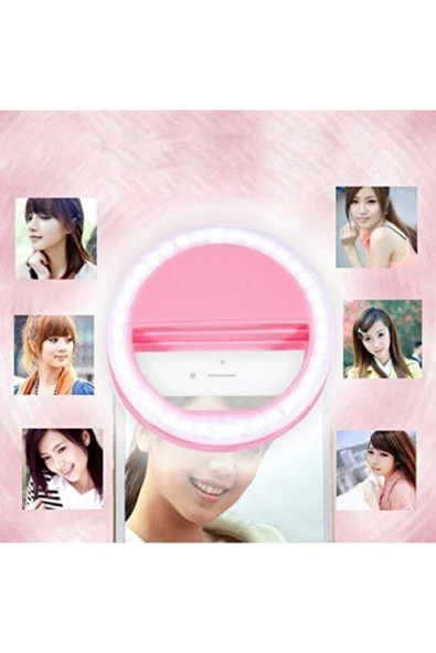 Pazariz Selfie Işığı Pembe - Resim 3