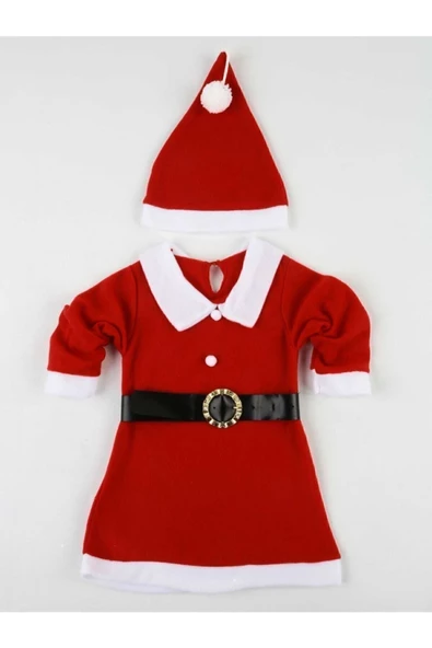 Pazariz Pembecin Kız Çocuk Noel Elbise Kostüm
