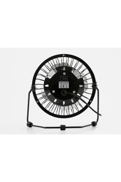 Pazariz As-f20 Masaüstü Metal Siyah Usb Fan - Resim 3