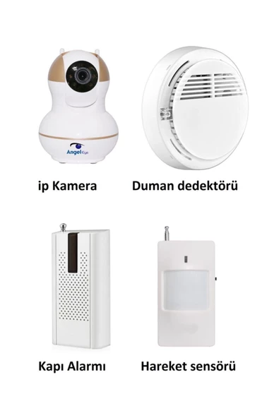 Pazariz Angeleye Ks-511 Full Hd Wifi Ev Ve Bebek Ip Kamera 4in1 Full Set