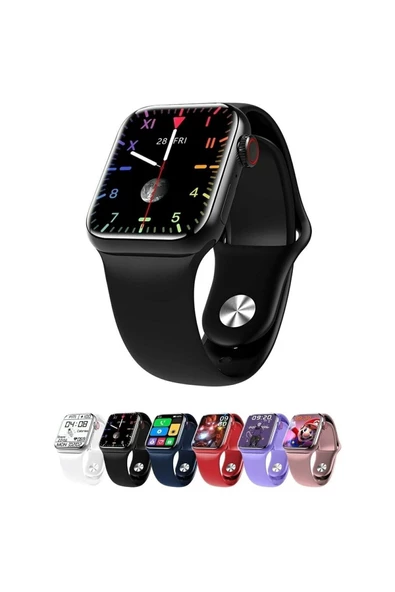 Pazariz Akıllı Saat Series 7 Sw17 Pro Max Ios Andorid Destekli Arama Özeliği Sağlık Verileri Ölçüm Sensörlü - Resim 2