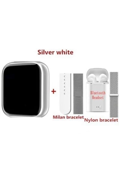 Pazariz Akıllı Saat 99 Smartwatch + Kulaklık Dokunmatik Türkçe Menü Arama Cevaplama Kablosuz Şarj - Resim 3