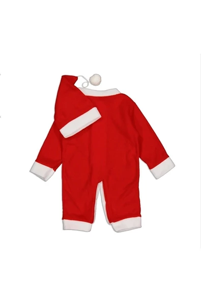 Pazariz Pembecin  Bebek Noel Elbise Noel Baba Kıyafeti Kostümü - 2