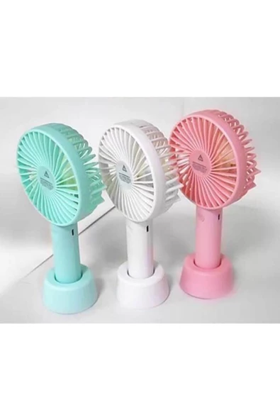 Pazariz Şarjlı El Vantilatörü Masaüstü Kademeli Usb Vantilatör Soğutucu Fan - Resim 3