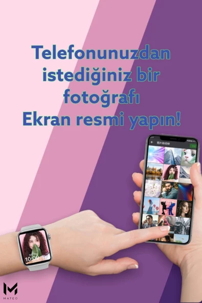 Pazariz Akıllı Saat L800 Aırpods I12 Kablosuz Kulaklık Ikili Beyaz Set - Resim 3