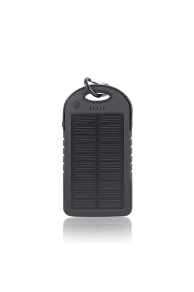 Pazariz 10000mah Solar Powerbank Şarj Aleti Siyah