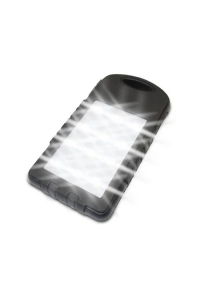 Pazariz Solar Güneş Enerjili 10000 Mah 12 Power Led Işık Power Bank - Resim 3