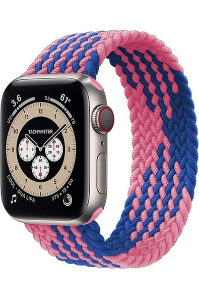 Pazariz Apple Watch Uyumlu38mm 40mm 41mm 1/2/3/4/5/6/se/7/8 Kordon Örgü Kordon 32 12 ürün görseli 1