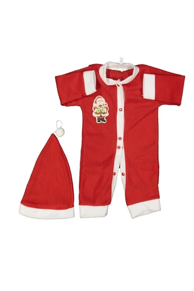 Pazariz Pembecin  Bebek Noel Elbise Noel Baba Kıyafeti Kostümü