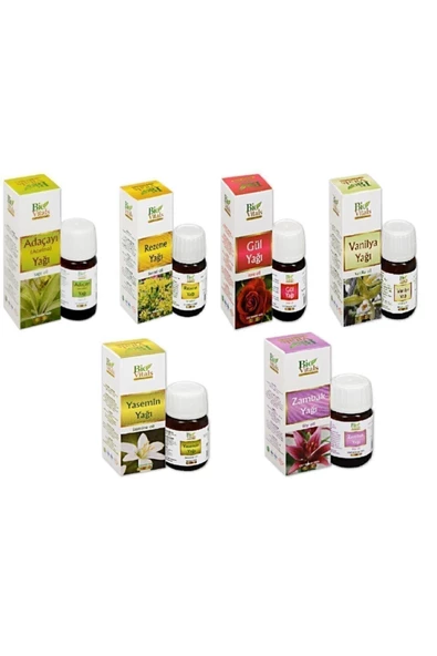 Pazariz Ada Çayı Rezene Gül Vanilya Yasemin Zambak Aromatik Masaj Cilt Bakım Yağ Seti ürün görseli 1