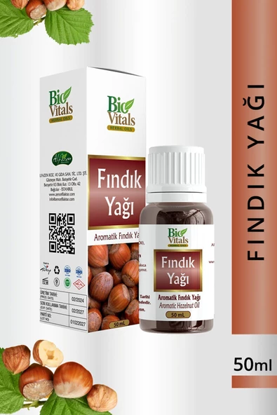 Pazariz Antioksidan Fındık Yağı 50 ml ürün görseli 1