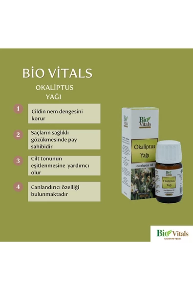 Pazariz Biovitals Okaliptus Yağı 20 ml - Resim 3