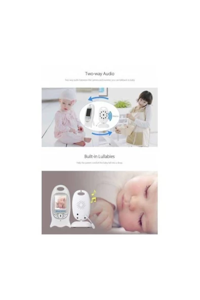 Pazariz Bebek Kamerası Gece Görüşlü Monitör Wifili Kamera Angeleye Ks-601 - 3