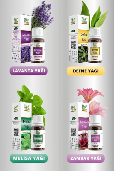 Pazariz Zambak Defne Melisa Lavanta-aromatik Masaj-cilt Bakım Yağ Seti ürün görseli 1