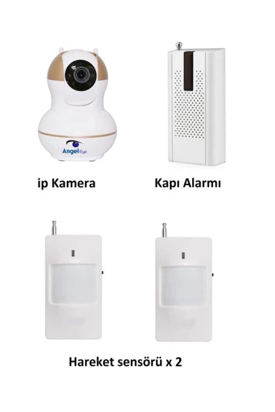 Pazariz Angeleye Ks-512 Full Hd Wifi Ev Ve Bebek Ip Kamera 4in1 Full Set