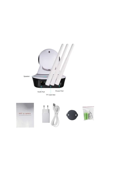 Pazariz Angeleye Ks-515 Gece Görüşlü Hd 360 Derece Wifi Ip Kamera - 2