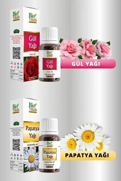 Pazariz Gül Ve Papatya-aromatik Masaj-cilt Bakım Yağ Seti ürün görseli 1