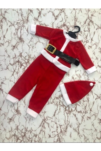 Pazariz Pembecin Chiristmas Yılbaşı Noel Erkek Çocuk Kostüm Takım