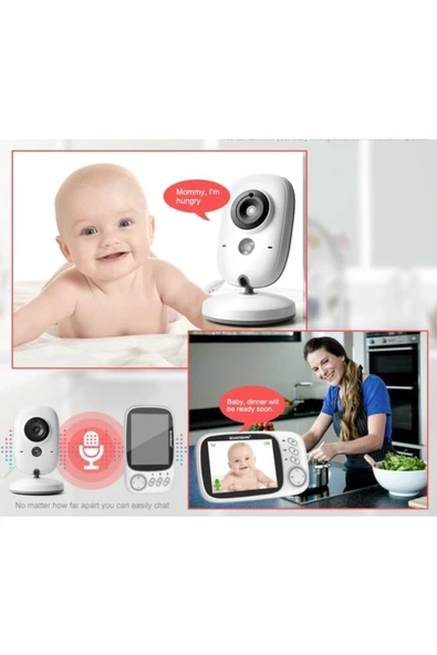 Pazariz 3,2"ekranlı Bebek Kamerası Gece Görüşlü Ks-603 - 2