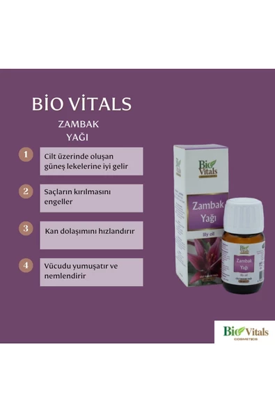 Pazariz Zambak Cilt Bakım Yağı 20 Ml - Resim 2
