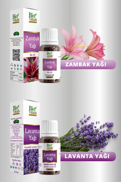 Pazariz Zambak Ve Lavanta-aromatik Masaj-cilt Bakım Yağ Seti ürün görseli 1