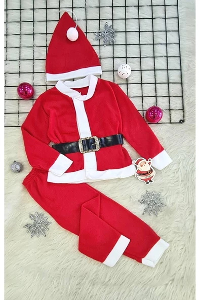 Pazariz Bebek Yeni Yıl Noel Baba Kostüm Yılbaşı Takımı