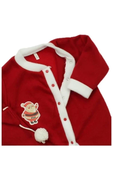 Pazariz Unisex Bebe Noel Kostüm Tulum 6/12 Ay - Resim 2