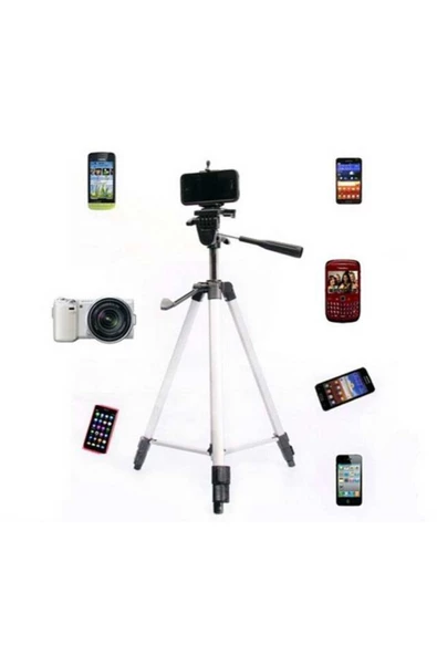 Pazariz 135 Cm Profesyonel Tripod Kamera Fotoğraf Makinesi Tutucu - 3