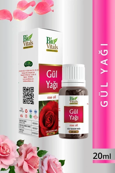 Pazariz Banyo Suyu Için Vücut Canlandırıcı Gül Yağı 20 Ml ürün görseli 1