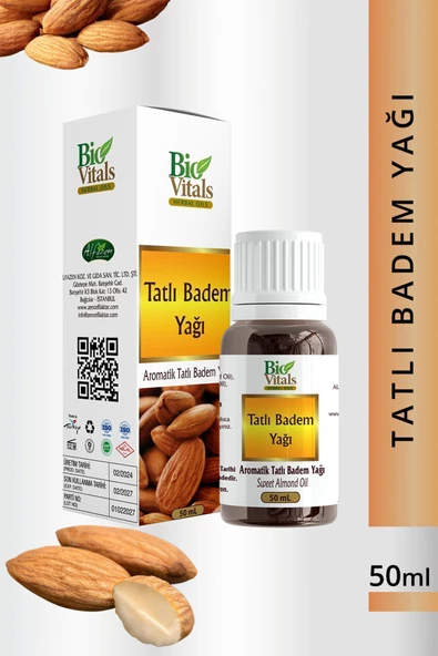 Pazariz Biovitals Tatlı Badem Yağı 50 ml