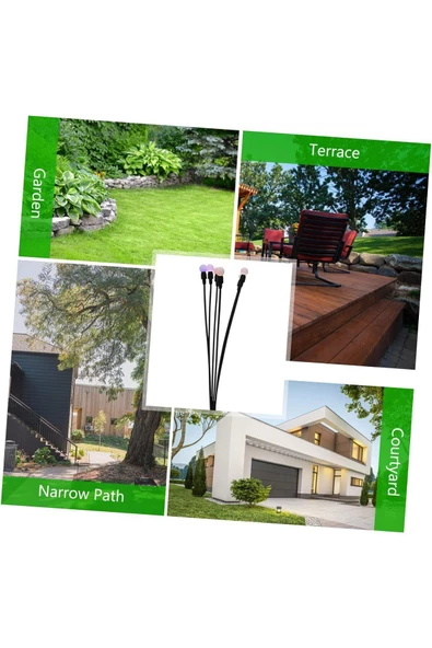 Pazariz 8 Led'li Güneş Enerjili Bahçe Aydınlatması Lamba Solar Renkli Işık Ateş Böceği Süs Çiçeği ürün görseli 1