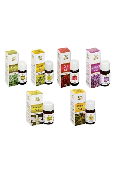 Pazariz Kekik Rezene Gül Lavanta Yasemin Defne-aromatik Masaj-cilt Bakım Yağ Seti ürün görseli 1