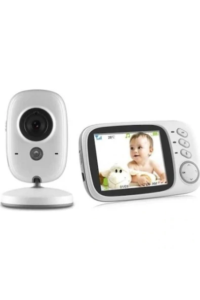 Pazariz Ks-603 Gece Görüşlü Oda Sıcaklık Kontrolü Bebek Kamerası,monitör Lcd Ekran - 2