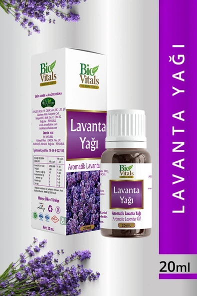 Pazariz Biovitals Lavanta Yağı 20 ml ürün görseli 1