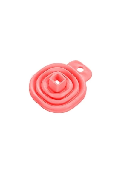 Pazariz Mini Silikon Katlanır Huni Kırmızı Huni - 3