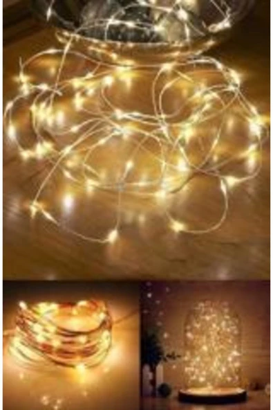 Pazariz 3 Metre Pilli Kablolu Led Gün Işığı Sarı Renk ürün görseli