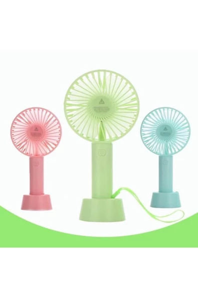 Pazariz Şarjlı El Vantilatör Fan Masaüstü Kademeli Usb Vantilatör Fan Soğutucu Fan - 2