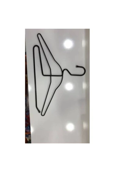 Pazariz 1 Adet Pantolon Ve Gömlek Askısı Bir Arada Demir Siyah - 2