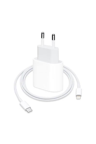 Pazariz Iphone 8 11 12 Uyumlu Hızlı Şarj Aleti Seti 20w Adaptör Usb-c Kablo Adaptör Kablo ürün görseli 1