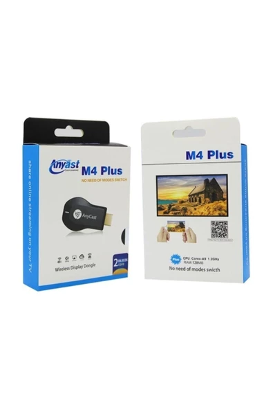 Pazariz M4 Plus Android Ios Kablosuz Hd Görüntü Ve Ses Aktarıcı - Resim 2