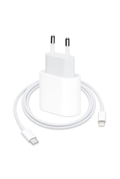 Pazariz Macbook Ipad Iphone 11 / 12 - Pro Max Mini Uyumlu 20w Adaptör Kablo Usb-c Pd Hızlı Şarj Alet - Resim 2