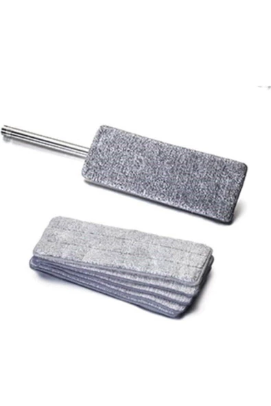 Pazariz Kaliteli Mop Mikrofiber Tablet Mop Yedek Bezi Gri 12 X 33 Cm
