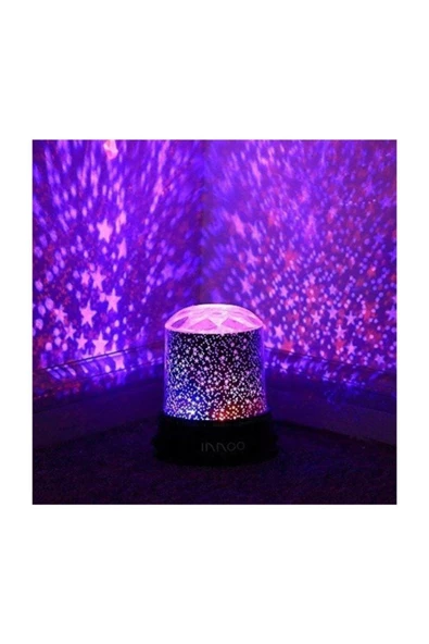 Pazariz Pilli Star Master Led Lamba Projeksiyon Gece Lambası - Resim 2
